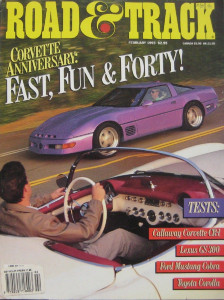 ROAD & TRACK 1993 FEB - RUF, CALLAWAY VETTE, COBRA